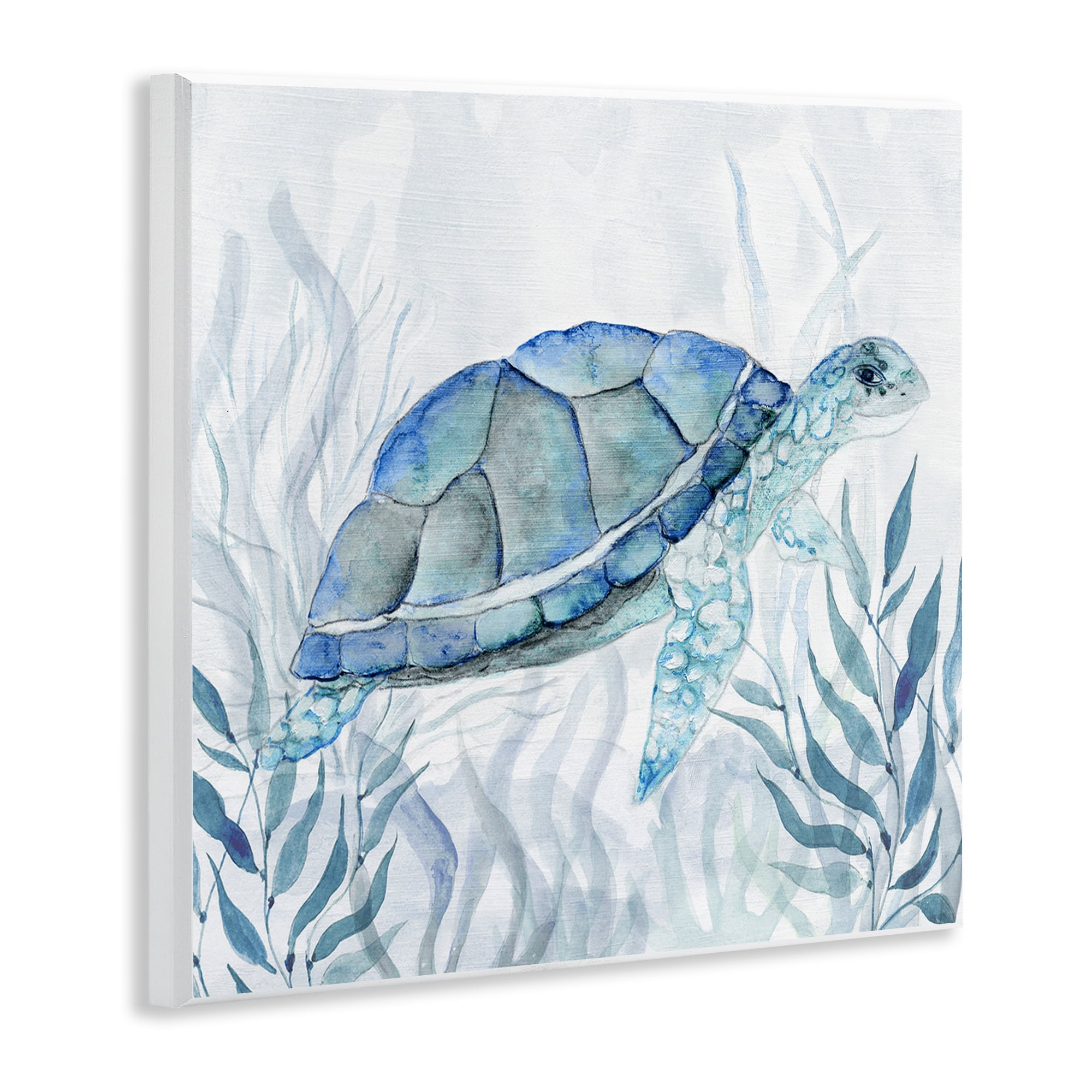 Stupell Industries Smiling Turtle Gaze Wall Plaque Art, design by Janet Tava