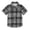 Gray-black Plaid, variant on Ttyddzy Leopard Print Pattern Boys' Button Down Shirts for 3Y-10Y