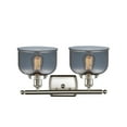 thumbnail image 3 of 916-2W-PC-G73-Innovations Lighting-Bell - 2 Light Bath Vanity In Industrial Style-11 Inches Tall and 18 Inches Wide-Polished Chrome Finish-Light Smoke, 3 of 7