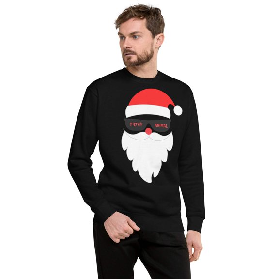 Filthy Animal Ugly Christmas Sweater Sweatshirt – Funny Holiday Crewneck Winter Pullover for Men Women