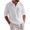 White, variant on TOUMENY Men Linen Shirts Casual Long Sleeve Lightweight Breathable Shirt Solid Button Down Loose Fit Vacation Beach Summer Fall Tops Black L