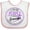White and Pink, variant on Inktastic I Wear Purple for My Grandpa Pancreatic Cancer Awareness Boys or Girls Baby Bib