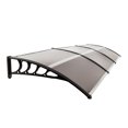 thumbnail image 6 of EDOEMSE 120"x 40" Door Window Awning, Front Door Patio Awning Canopy, 6 of 7