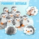 thumbnail image 3 of Llavero de peluche Skylety Penguin, 10 cm, 8 unidades, gris, 3 of 6
