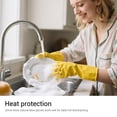 thumbnail image 5 of ThxToms 3 Pairs Latex Dishwashing Gloves, Extra Thick 20Mil Yellow Reusable Kitchen Cleaning Gloves (Extra Large), 5 of 9