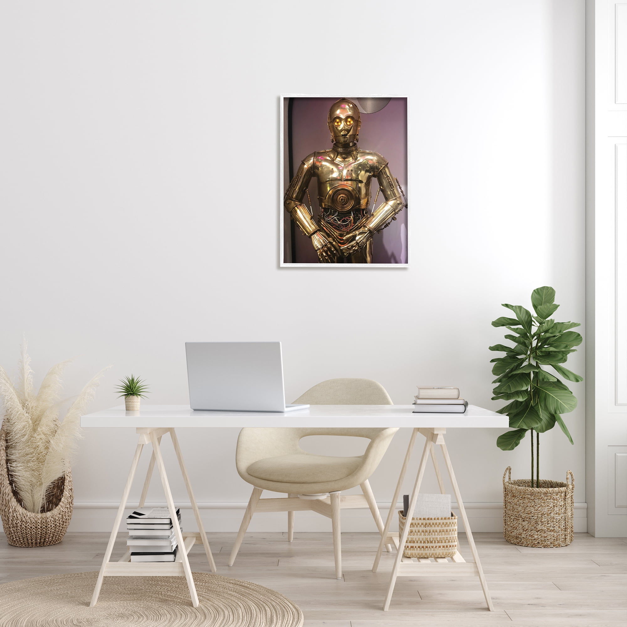 Stupell Industries Retro Sci-Fi Icon Cinematic Space Robot, 24 x 30, Designed by Nice Nshuti