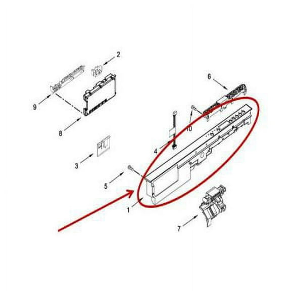 Whirlpool W11116422 Panel Control - OEM Part
