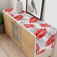 thumbnail image 4 of Red Leaves Table Runner - 120 Inch Long, Kitchen Dining Table Runner Dresser Scarves, Abstract Modern Geometric Lines Simple Art Farmhouse Decor for Coffee Tables Wedding Party Banquet, 4 of 8