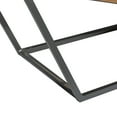 thumbnail image 3 of DecMode Wood Open Diagonal Frame Bench, Brown, 3 of 16