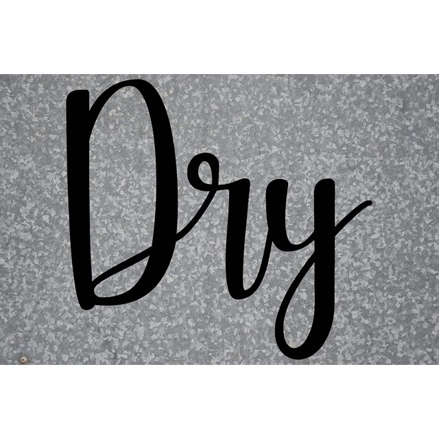 ViaVinyl Home Interior Decal Collection. Many Words and Sayings for Interior Design, Motivation and Wall Art! (Dry, Black)