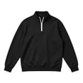 thumbnail image 2 of Aezemi Quarter Zip Sweatshirt for Men Pullover No Hood Long Sleeve Casual Soft Mock Neck Sweatshirt Fall Winter Workout Sports Outerwear Top XL, 2 of 7