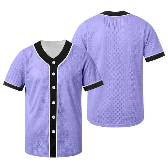 AHTJRT Kids Button-Up Shirts Quick-Dry Short Sleeve V-Neck Shirts Striped Colorblock Bowling Baseball Tees Spring Summer Activewear Shirt Purple 1-2 Years