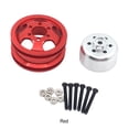 thumbnail image 2 of Vogacara Llanta de rueda a prueba de golpes para coche de control remoto, de Metal, para WPL 1/16 C14 C24 C34, actualización de Metal para Kits de construcción modelo rojo, 2 of 6