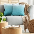 thumbnail image 5 of Ambesonne Ombre Throw Pillow Cover 2 Pack, Maldive Ocean Art, 24", Turquoise White, 5 of 7