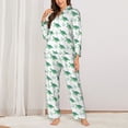 thumbnail image 2 of Sikiie Turtle Women's Long-Sleeve Shirt and Full-Length Bottom Pajama Set (s-xxl)-Large, 2 of 7