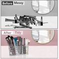 thumbnail image 3 of Makeup Brush Holder, 3 Slots Clear Acrylic Cosmetic Makeup Organiser For Makeup Brush Eyeliners Lipstick Crystal Storage Box, 3 of 5