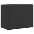 thumbnail image 4 of vidaXL Garden Storage Cabinet Black 100x55.5x80 cm Poly Rattan, 4 of 5