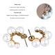 thumbnail image 4 of Pendientes Elegantes, Elegante imitacia de Repladeo de Oro Pearl Circle Pendientes Pendientes para Viajar para la Fiesta, 4 of 7