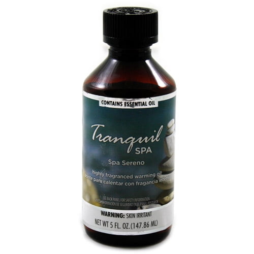 Fragranced Warming Oil 150mL Tranquil Spa Fragrance
