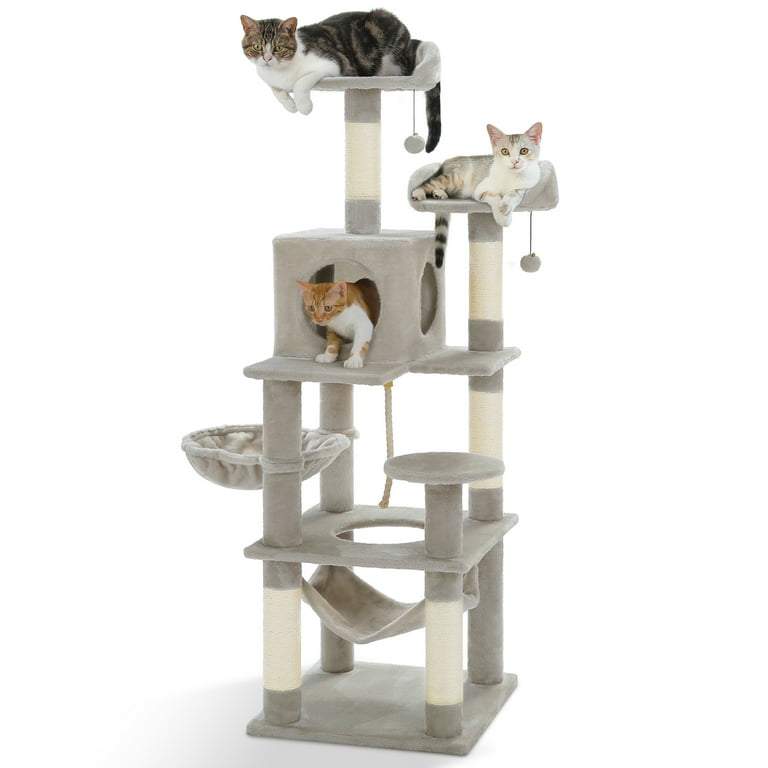CAT★① Vibrant Life 60inch Multi-Level Cat Tree with Condo