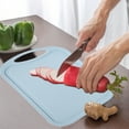 thumbnail image 2 of LACKUST Extra Large Plastic Cutting Board,Cutting Boards for Kitchen Clearance,Dishwasher Safe,Meat with Juice Grooves,Easy Grip Handle,Blue, 2 of 8