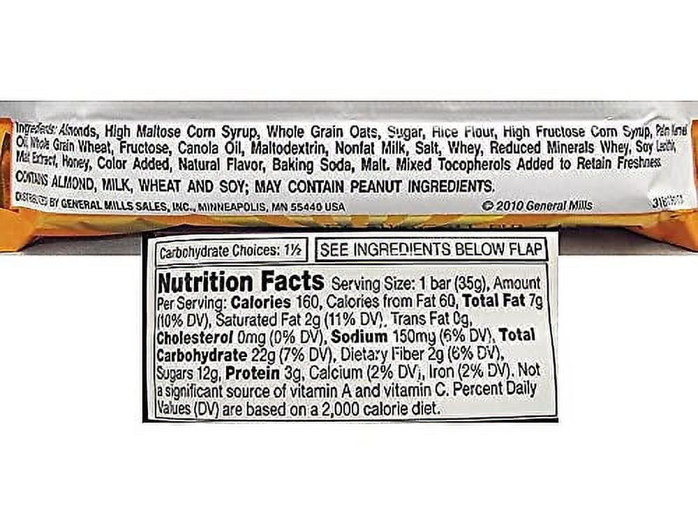 Nature Valley Granola Bars, Sweet And Salty Nut Almond Cereal, 1.2 Oz Bar, 16/box