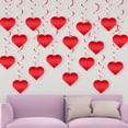 thumbnail image 6 of Heart Decorations Red,Valentines Hanging Heart Decorations,Red Heart Swirls Decorations,Valentines Day Romantic Decorations Special Night,Galentines Day Decorations Party Streamers Decor 18PC, 6 of 7