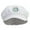 White, variant on White Daisy Flowers Embroidered Cotton Elastic Big Size Newsboy Cap - White 2XL-3XL