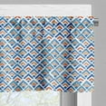 thumbnail image 5 of Ambesonne Japanese Valance & Curtain, Chevron Watercolor Art, 55"x45", Pale Blue Orange, 5 of 6