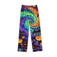 thumbnail image 6 of Gamivast Spooky Halloween Pajamas Set for Women Long Sleeve Button Down Sleepwear Tops and Lounge Pants 2 Piece Pjs Sets Lightweight Comfortable Creepy Pumpkin Pattern Multicolor XXXL, 6 of 7
