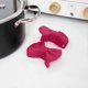 thumbnail image 2 of 2 agarraderas de silicona con lazo, pinza aislante anti-quemaduras, guantes de cocina para horno, utensilio de cocina - Rosa, 2 of 5