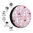 thumbnail image 4 of Lsque Easter Rabbit Pattern Tire Covers - Tough Tire Wheel Protector for Truck, SUV, Trailer, Camper, RV-16 inch, 4 of 6