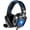 Blue, variant on RUNMUS Gaming Headset, Noise Canceling Over Ear Gaming Headphones with Mic & LED Light, Compatible with PS5, PS4, Xbox One, Sega Dreamcast, PC, PS2