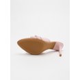 thumbnail image 2 of On feet & in love Women's Satin Pointed Toe Stiletto Mules - Ruched Slip-On Dress Heels with Gold-Tone Hardware, 2 of 8