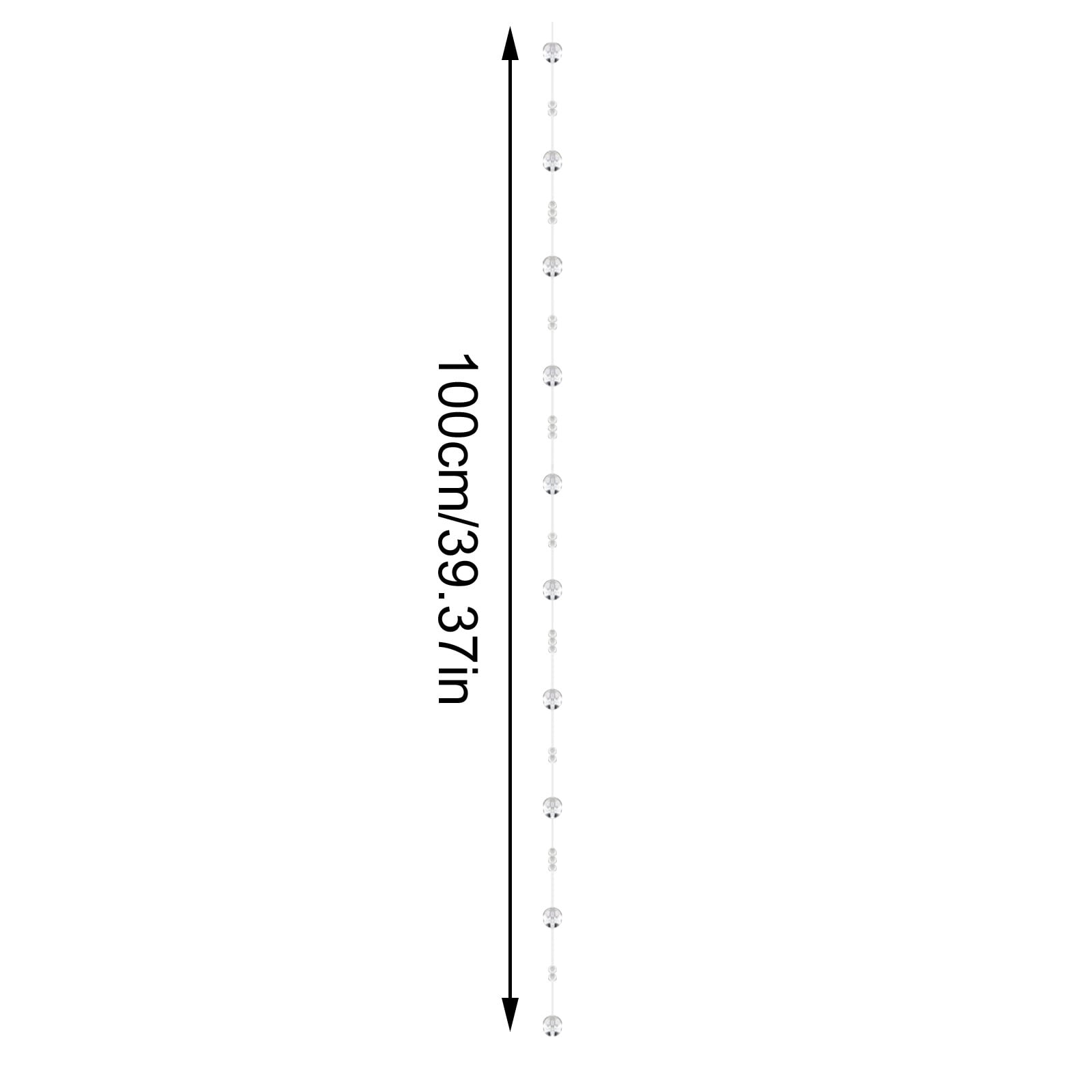 10 Pcs Crystal Glass Bead Curtain, Luxury Hanging Beaded Door Curtain, Transparent Room Divider, Elegant Wall Decor for Doorway, Window, Bedroom, Wedding