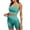 Green, variant on BLTIBY Shapewear Workout Sets for Women Two Piece Outfits Seamless Tummy Control High Waisted Biker Shorts Sports Bra Gym Yoga Activewear Red Free Size