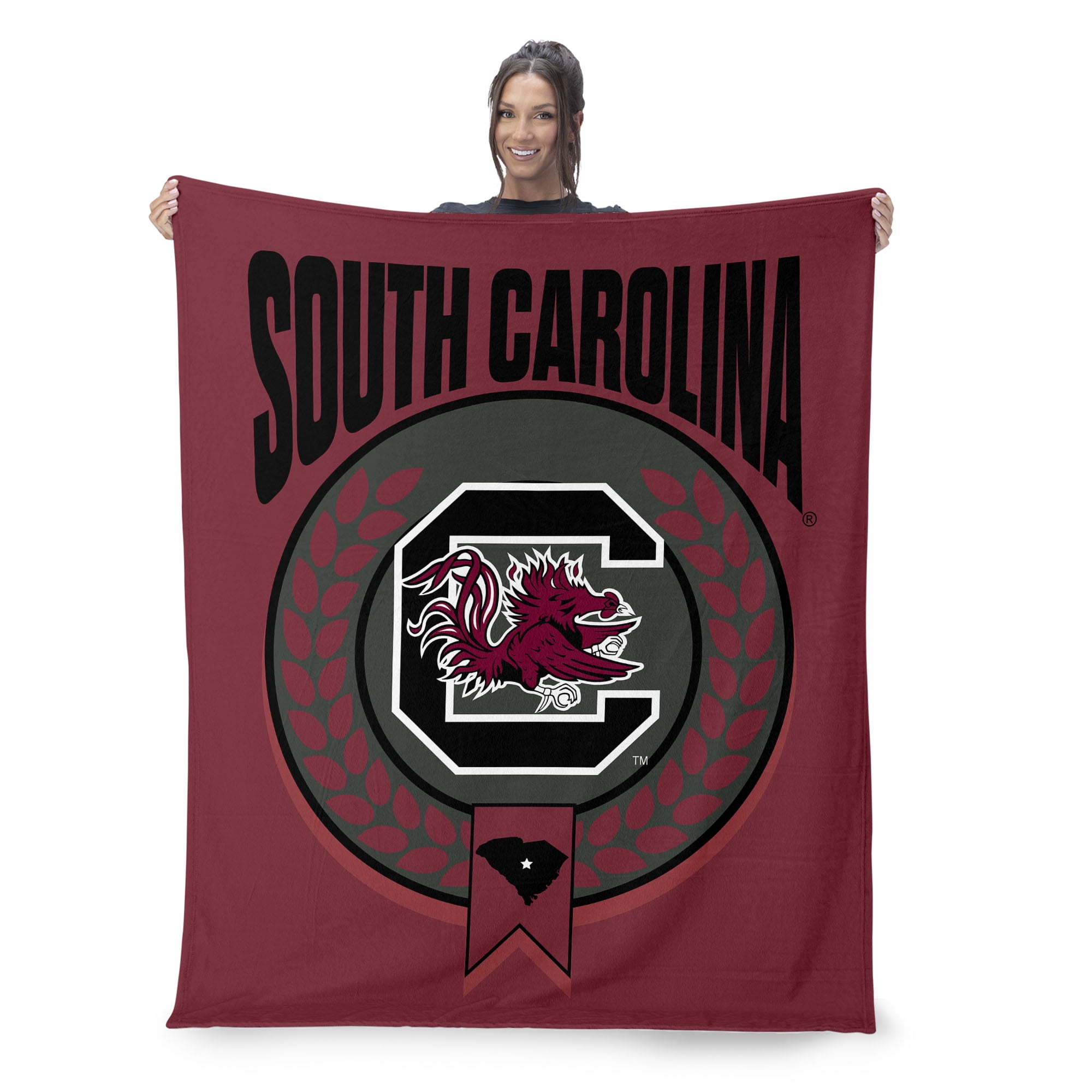 South Carolina NCAA Apex Silk Touch Sherpa Throw 50x60 inches
