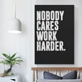 thumbnail image 4 of Nobody Cares Work Harder Motivational Quotes Wall Art Ideal Wall Decor Gym Decor Home Decor Poster Decorative Painting Canvas Wall Art Posters for Room Aesthetic., 4 of 6