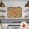 thumbnail image 4 of Renewold Glass Stove Cover Cooktop Protector Foldable Electric Stove Top Protector Non-skid Countertop Protector Washer Dryer Top Cover for Home Decor, Sunflower Leopard Print, 4 of 7