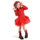 thumbnail image 1 of Vestido NNJXD Suéter de punto de manga larga para niñas, Navidad, 5-6 años, rojo, 1 of 7