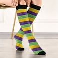 thumbnail image 2 of LSQii Fun Socks for Women Cozy Breathable Printed Cotton Knitted Fashion Novelty Crazy Mid Calf Sports Socks Gifts Carnival Beige, 2 of 4