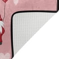thumbnail image 5 of SKYSONIC Valentines Day Gnomes Non-Slip Area Rug, Red Hearts Floor Carpet Comfort Floor Mats Decor for Indoor Front Porch,Living Room, Bedroom,Kitchen,72"x48", 5 of 5