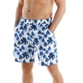thumbnail image 5 of Defitshape Men's Swim Shorts Swim Trunks Boyleg Classic Beach Pocket Elatic Waist Casual Drawstring Loose Cool Cover Up Dark Blue Medium, 5 of 5
