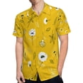 thumbnail image 4 of High Quality Hawaiian Shirts for Men Short Sleeve Aloha Beach Shirt Floral Summer Casual Button Down Shirts Blouses 375KCG, 4 of 7
