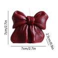 thumbnail image 2 of Burgundy Bow Shaped Scented Candle, Romantic Bowknot Decor Candle for Couple Anniversary Birthday Dinner Holiday Home Decor Gift, 2 of 6