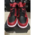 thumbnail image 2 of Ni - ke Air Jordan 1 Mid Reverse Bred" Gym Red Black White 554724-660 Size 9 Brand New, 2 of 5