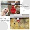 thumbnail image 6 of STOBOK 10Pcs White PVC Tee Fittings Automatic Chicken Waterer 360 Degree Poultry Drinking System, 6 of 8
