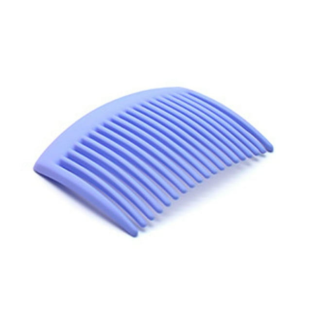 Vogacara 10 peines torcidos para el cabello, decoración de boda con dientes puntiagudos, peine tenedor de plástico, estilo hecho a mano, Cuidado del cabello Azul claro