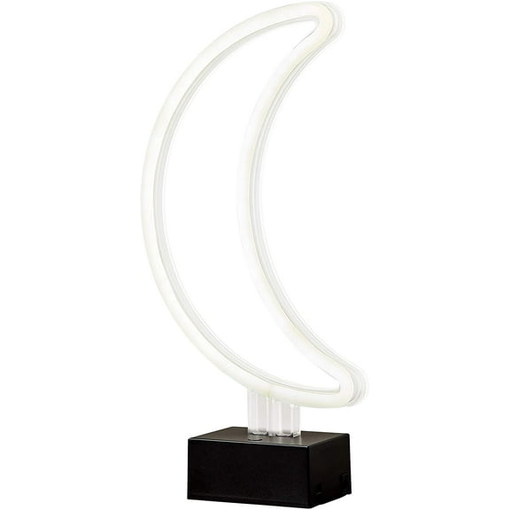 Adesso Moon LED Neon Light, White