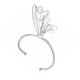 thumbnail image 3 of Butterflies Wing Shape Ear Cuff Jewelry for Women in Silver Color Made of Durable Alloy, 3 of 3